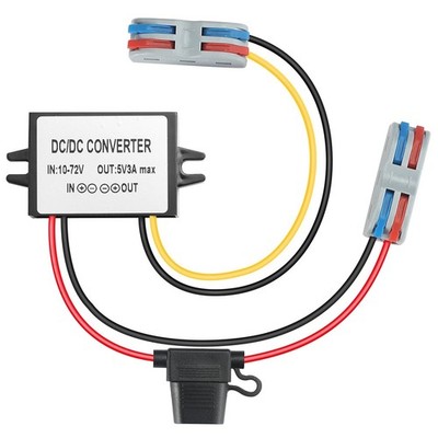 10V-72V to 5V 3A DC Step Down Converter 15W 12V 24V 36V 48V 60V DC Buck Conve...