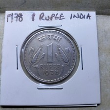 1978 India 1 Rupee Bombay Mint