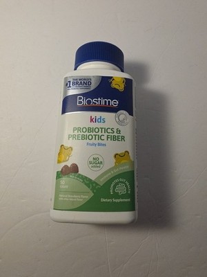 Biostime Kids Probiotics & Prebiotic Fiber Fruity Bites - 50 count - 07/2026