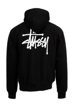 Stussy Basic Hoodie Black   Size Large   New With Tags