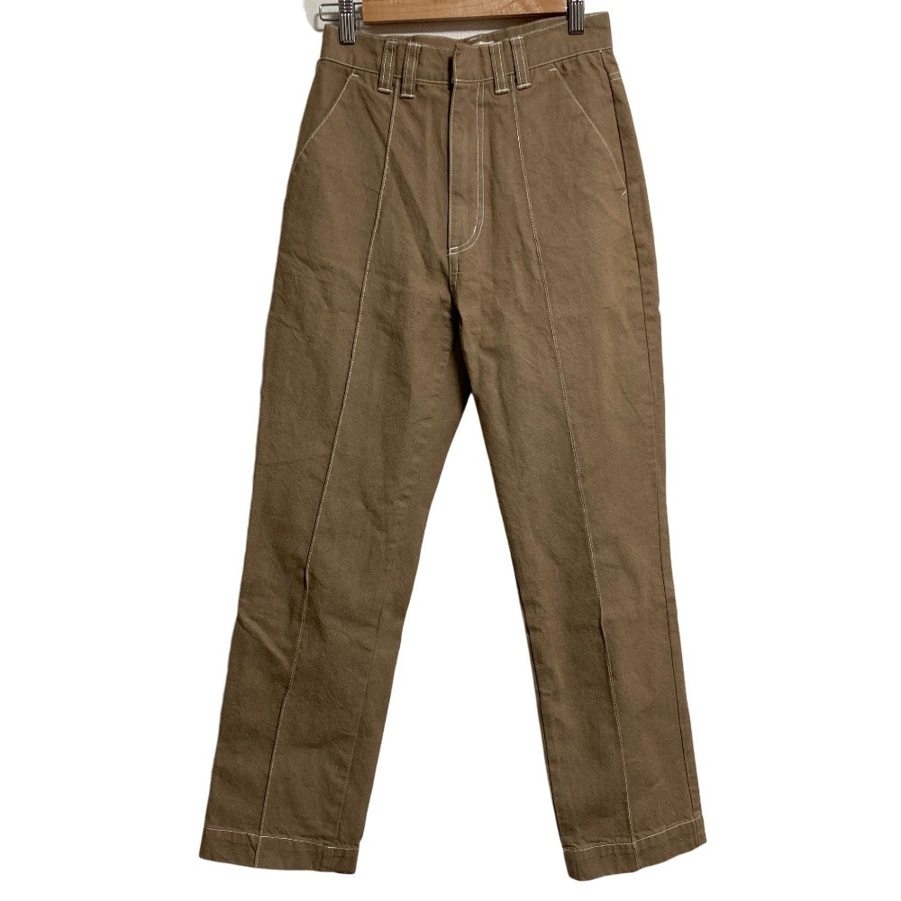 AMERI Pintuck Denim Jeans, Size 25, Brown Women U… - image 1