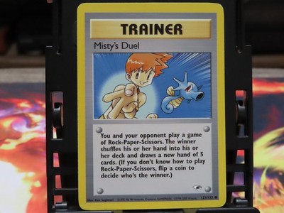 Misty's Duel 123/132 Gym Heroes LP Pokemon Card WOTC Vintage Trainer