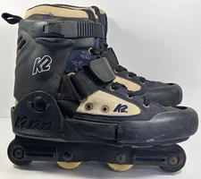 VTG K2 Backyard Bobs Aggressive Inline Skates • Mens Size 11 • Blue White READ