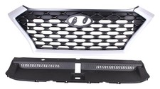 Hyundai Tucson 19-21 Front Grille Black/Silver