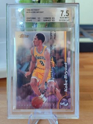 Kobe Bryant 1998-99 Topps Finest #175 With Coating Lakers NBA HOT  