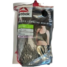 Reebok ~ Womens 2-Pack Seamless Longline Bralettes Bra Sports Stretch Nylon ~ XL