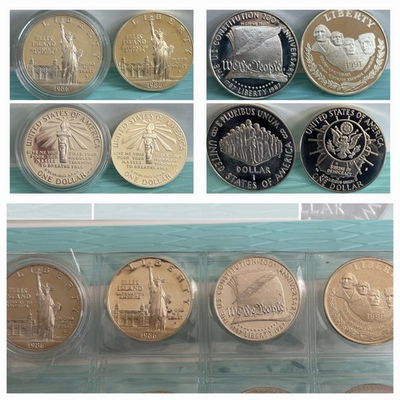 #ad 3.09 Troy Oz. Lot of 4 90% .900 Silver Commemoratives $235.00