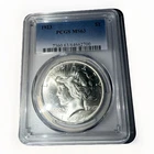 1923 Peace Dollar $1 Silver PCGS MS63 Philadelphia Uncirculated Business Strike
