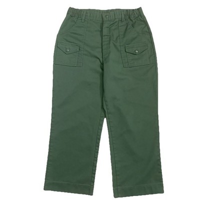 Boy Scouts Men's Size 28x30 Green Elastic Waist Union Made VTG Cargo Pants