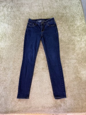 Old Navy Rockstar Skinny Jeans Womens Size 4 Denim Mid Rise 28x28.5 E636