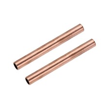 Copper Round Tube 11mm OD 1mm Wall Thickness 100mm Length Pipe Tubing 2 Pcs