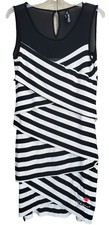 Desigual Austria Striped Bodycon Knit Dress Size Large