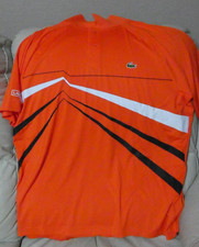 LACOSTE SPORT NOVAK DJOKOVIC TENNIS POLO, ORANGE, SIZE XXL MEN'S, EXCELLENT COND