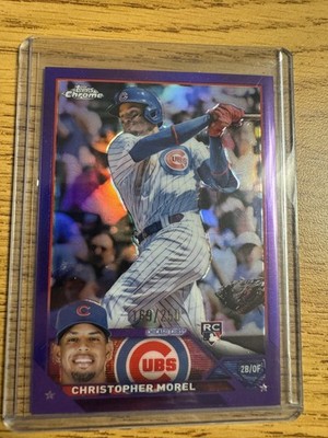 2023 Topps Chrome #198 Christopher Morel Purple Refractors #/250