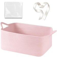 Large Empty Gift Baskets for Baby Shower, Large: 16.5"L x 12.6"W x 7"H Pink