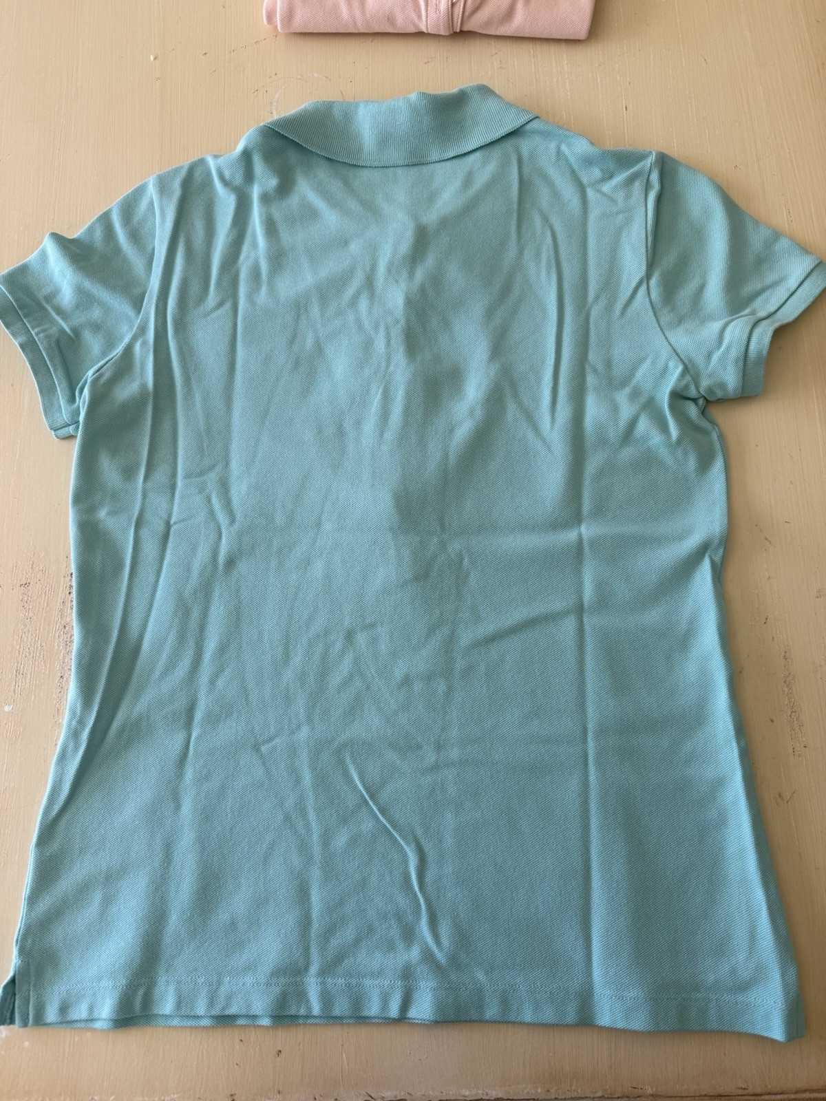 Lacoste Women’s Polo Shirts White Pink Aqua Short Sleeve Sz 38 Set of 3 thumbnail 6