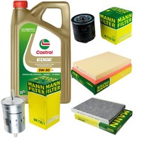 Inspektionskit Filter Castrol 5L ÖL 5W30 FüR Vw Golf Iv 1J1 1.6 16V