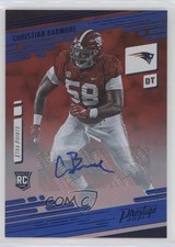 2021 Prestige Xtra Points Premium Blue Signatures Christian Barmore Auto qf8