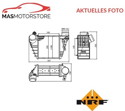 LADELUFTKÜHLER KÜHLER LADELUFT NRF 30847 P FÜR VW GOLF IV,BORA 1.4L,1.9L,1.8L