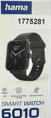 Hama Smartwatch Herren Damen Bluetooth Telefonfunktion 1,65“ LCD Fitness Tracker