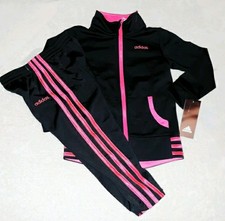 Adidas Girls Youth 2pc Warner Tracksuit Set- 6y