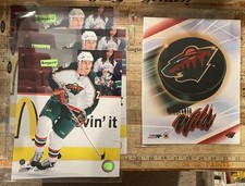 4 Minnesota Wild 8”x10” Photos. Team Logo & 3 Derek Boogaard