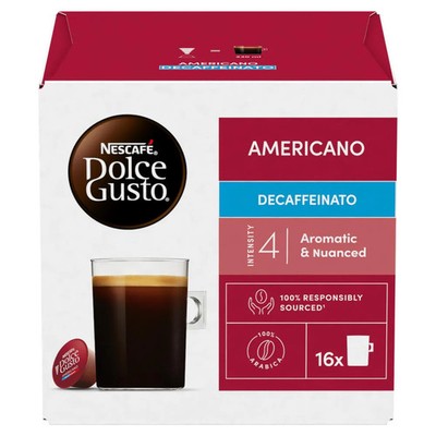 NESCAFE? Dolce Gusto Americano entkoffeinierte Kaffeepads (insgesamt 48 Portionen)