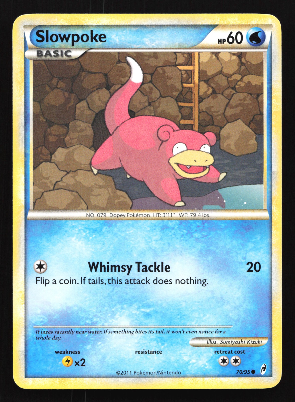 Slowpoke 70/95 Call of Legends Common Pokemon Card