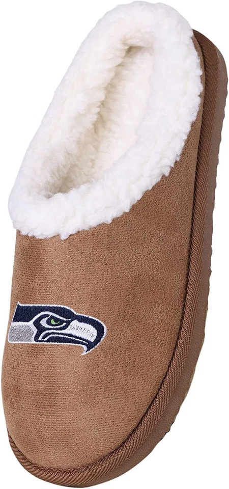 NUEVO Mujer XS/S NFL Seattle Seahawks Imitación Gamuza Niñas Zapatillas Forro Polar Foto 3 de 4