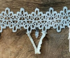 Collana girocollo raccapricciante vittoriana vero visone mascella e denti procione gioielli