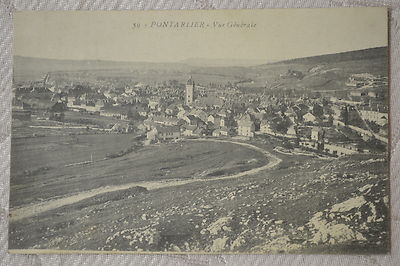 Carte Postale Ancienne Pontarlier (25) – Vue Générale – Années 1910