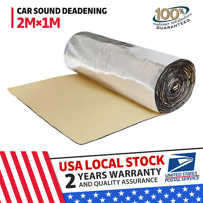 Car Heat Shield Insulation Sound Deadener Noise Proofing Block Mat 79''x 39''x3/8''