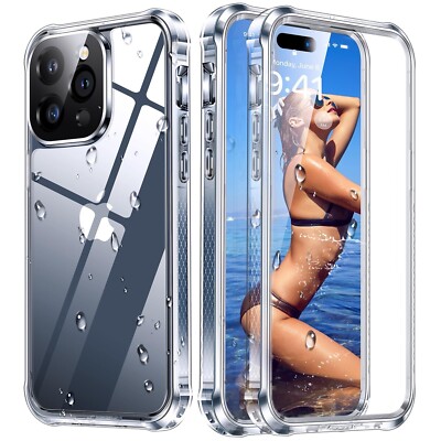 iPhone 15 Pro Max | Waterproof Case IP68 Underwater Lens & Screen Protector