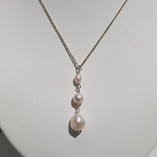 pendentif en perles de culture baroques plaqué or jaune 14k