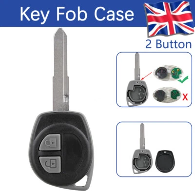 2 Buttons Key Fob Case For Suzuki Splash Alto SX4 2008 2009 2010 2011 2012 2013