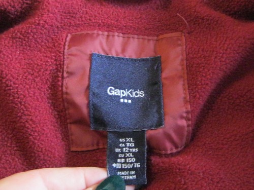 Gap Kids Cranberry Vest Size XL - Picture 3 of 6