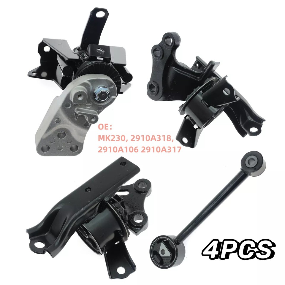 4* Replace Parts For Mitsubishi Mirage G4 1.2L Engine Motor & Trans