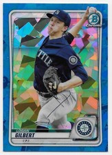 2020 Bowman Chrome Draft LOGAN GILBERT Sapphire Prospect Base #BCP-58