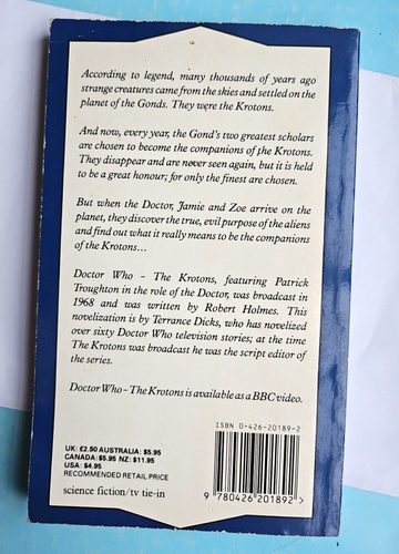 Doctor Who The Krotons. Terrance Dicks. Target - Picture 3 of 10