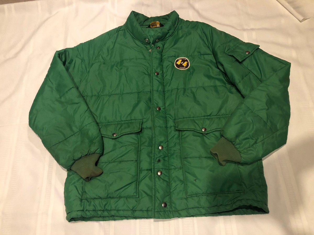 Livestock 4x4 Feeds Jacket VINTAGE SWINGSTER Zipper Snap Coat SZ