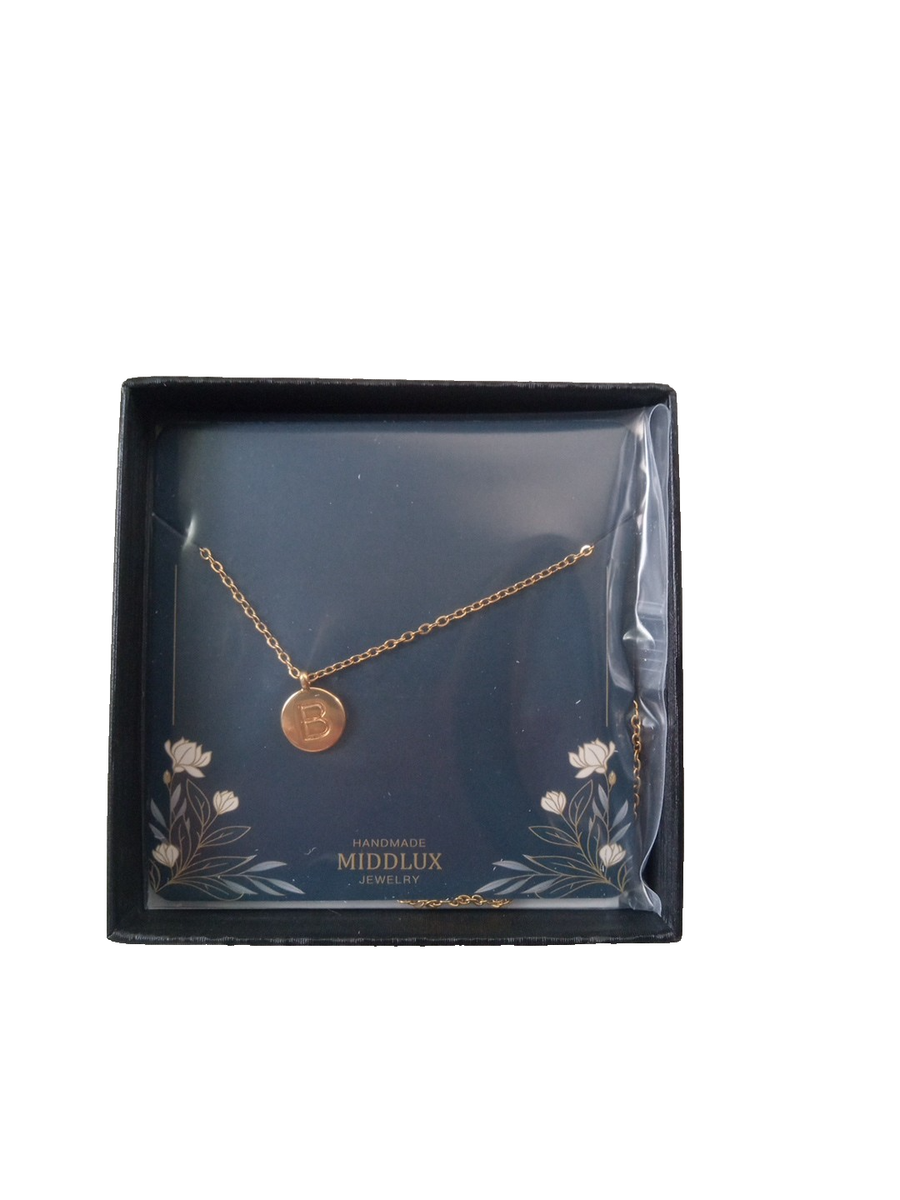 アクセサリー BoTT B Logo Necklace Letter B Pendant Necklace in Gold | Kendra Scott