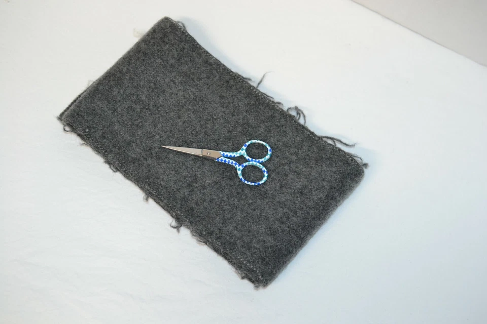 2 piezas Manta Pendleton Gris Gris Apliques Lana Edredón Artesanías Reparaciones Olímpico NP Foto 3 de 3