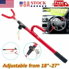 Universal Steering Wheel Lock The Club Twin Hooks Anti Theft Car Van Truck SUV