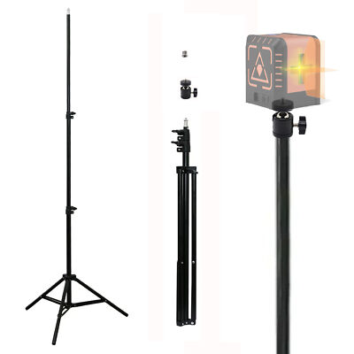 210cm Stativ Ständer Baustativ für Laser Bosch Nivelliergerät Tripod 1/4'' 3/8''