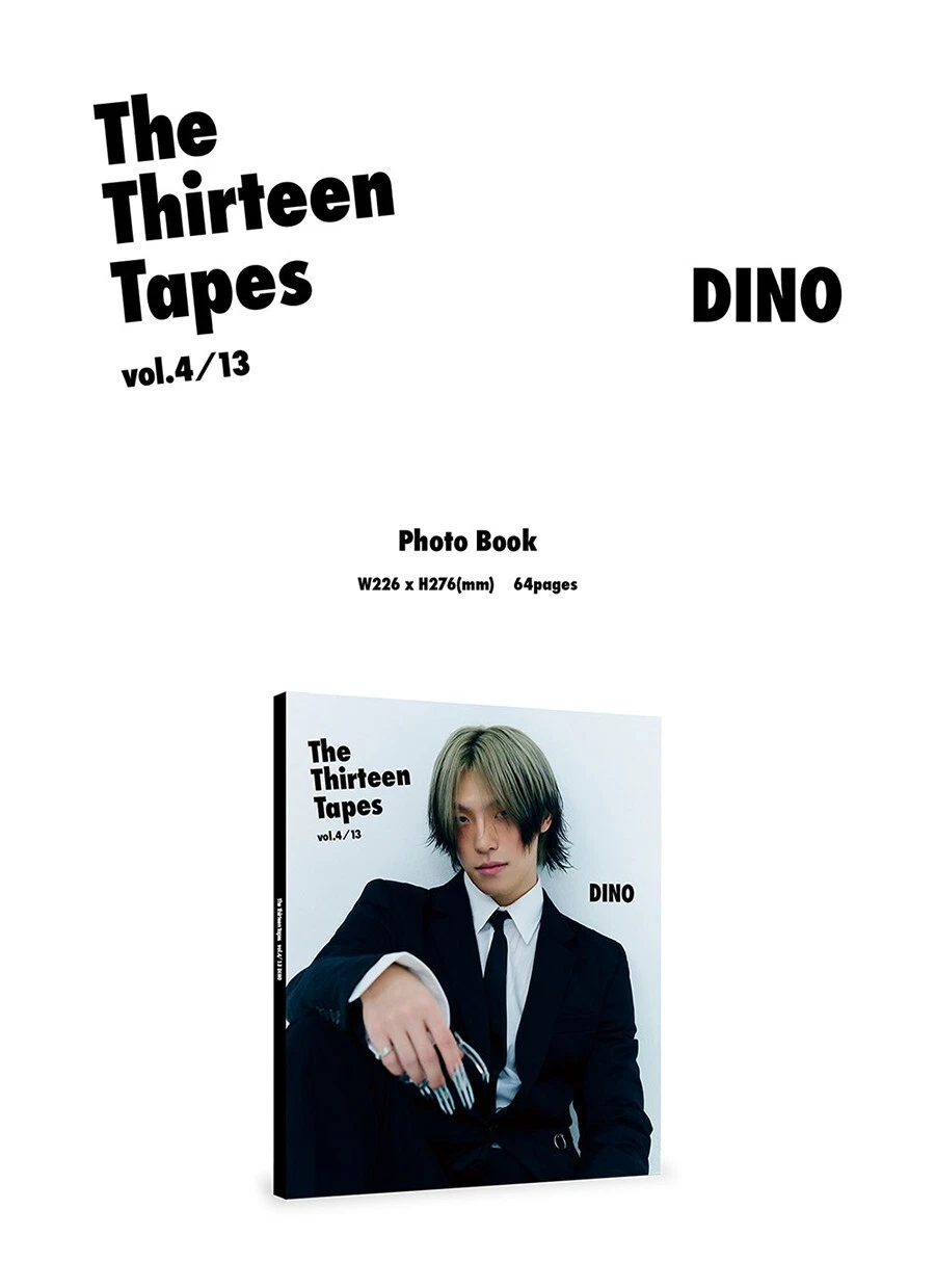 seventeen ディノ　TTT 雑誌　トレカ、ポスター、特典付き 韓国スター写真集 SEVENTEENのディノ 'The Thirteen Tapes (TTT