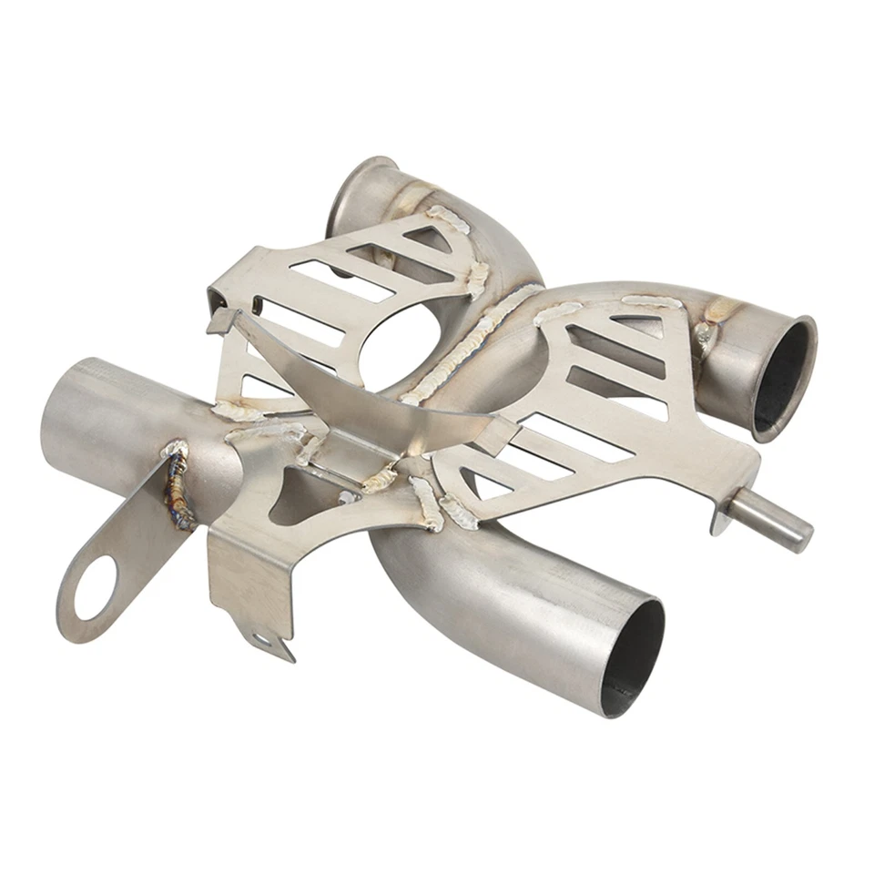 Modified Exhaust Mid Link X-Pipe Fit for Triumph Thruxton 1200R 2016-2019 Foto 4 de 4