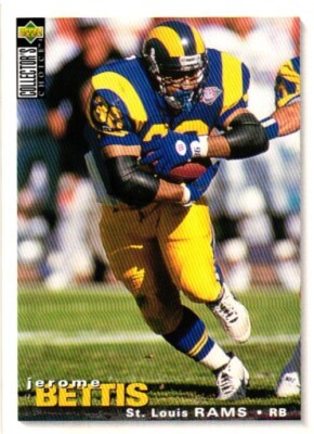 1995 UPPER DECK COLLECTOR'S CHOICE JEROME BETTIS FOOTBALL CARD