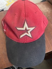 2001 Houston Astros Baseball Opening Day Enron Field Logo Cap Hat MLB SnapBack