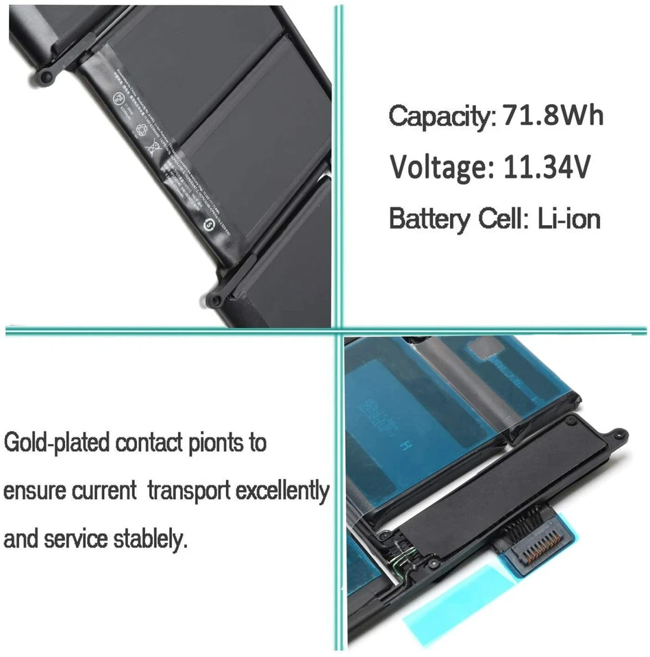 A1582 A1502 Battery for MacBook Pro 13 Retina A1493 A1502 2014 2015 2013 EMC 2835 - Image 3 of 4