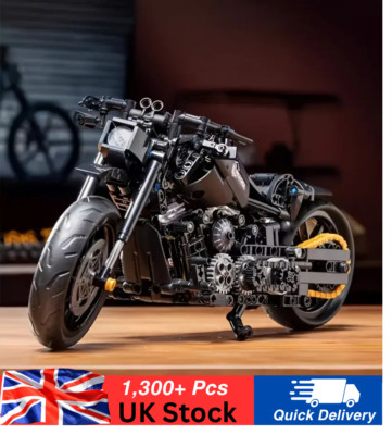 Harley Davidson Model Night Motorrad Bike Bausteine Vorbau Geschenk 1000 Teile+